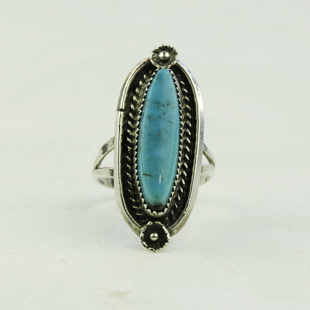 Cora Turquoise Ring - Navajo Artist Made - Coco and Duckie