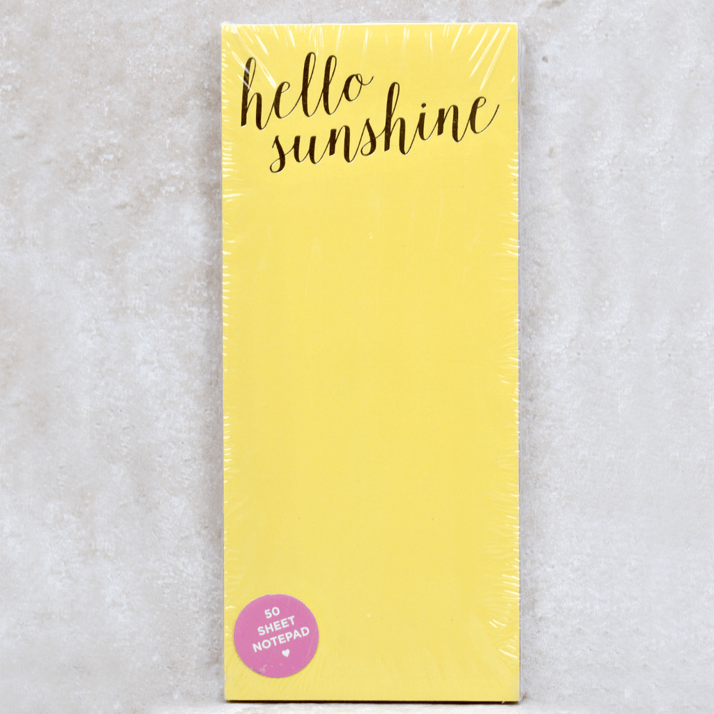 Hello Sunshine Notepad - Taylor Elliott Designs - Coco and Duckie 