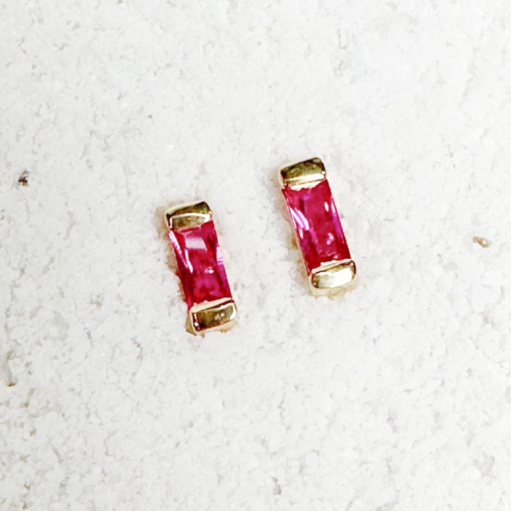 mystic-pink-topaz-baguette-earrings