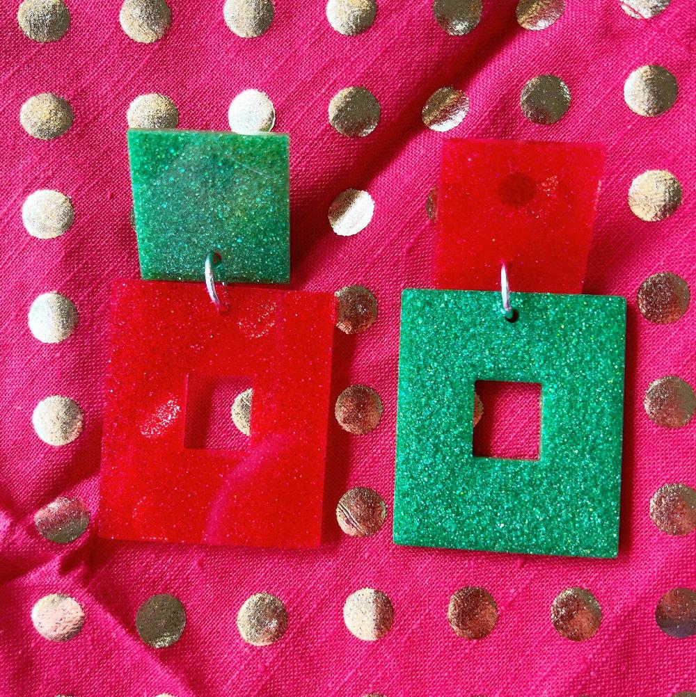 red-and-green-joy-earrings