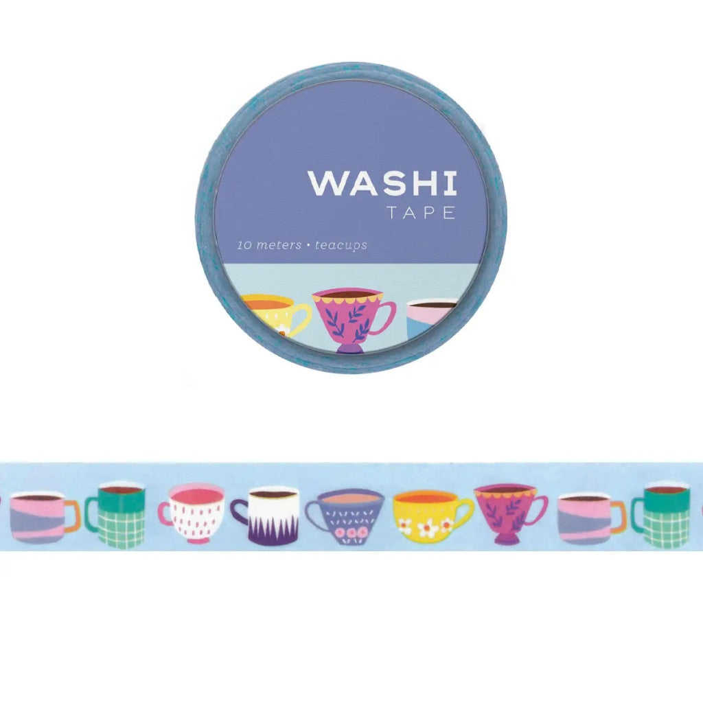 Tea Cups Washi Tape - Girl of All Work - Coco and Duckie 