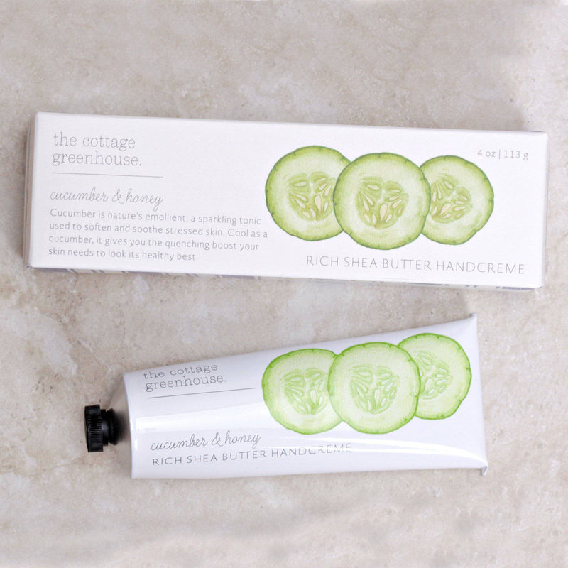Cucumber & Honey Shea Butter Handcreme - The Cottage Greenhouse - Coco and Duckie 