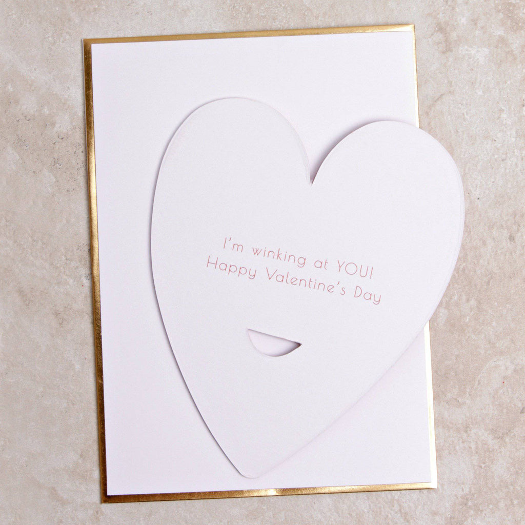 Winking Heart Valentine Card - Meri Meri - Coco and Duckie 