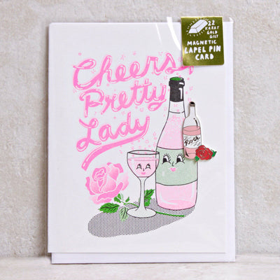 Cheers, Pretty Lady Card - Yellow Owl Workshop - Coco and Duckie 
